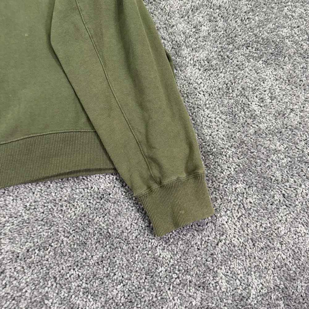 Canyon Creek Sweatshirt Mens XL Green Fleece 1/4 Zip Mock Neck Pullover Casual
